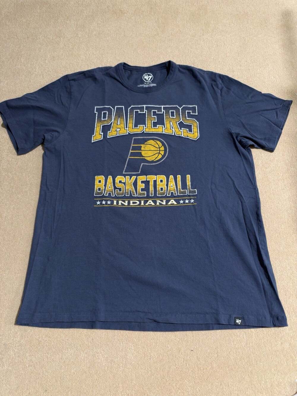 indiana pacers t shirt. Navy XL Unisex